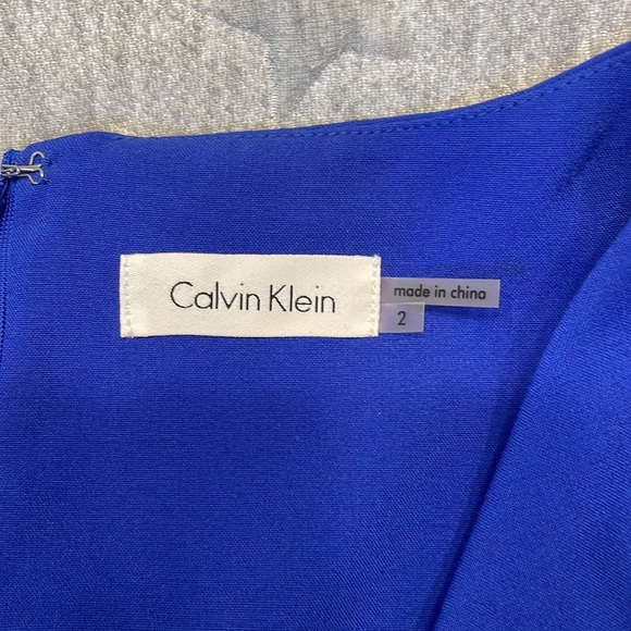 Calvin Klein Blue Dress Size 2 - Picture 7 of 8